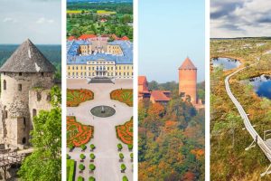 4 picture of places to visit on a day trip from Riha Latvia